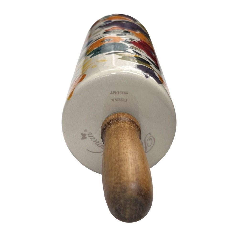 The Pioneer Woman Timeless Floral 2915DMT Ceramic Rolling Pin Multicolor 18" - Picture 4 of 5